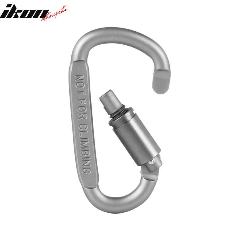 Camping Outdoor Alloy D-ring Screw Lock Buckle Carabiners 5PC