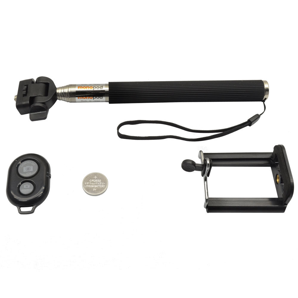 Remote Bluetooth Selfie Stick Tripod Holder Fits iPhone Galaxy
