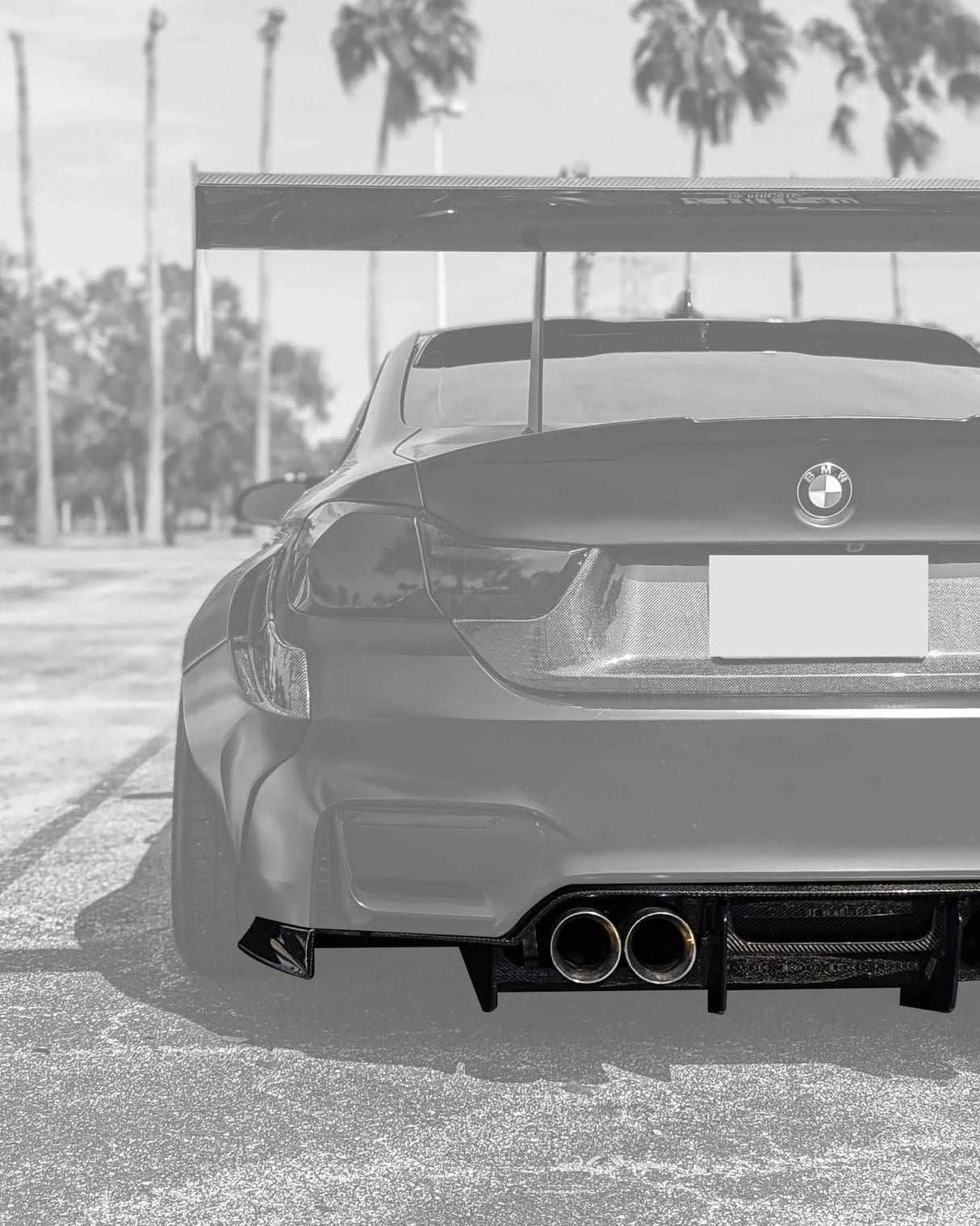 BMW 3 Series F80 F82 M3 M4 PSM Style Carbon Fiber Rear Diffuser Under Tray (2015 - 2020) - K2 Industries