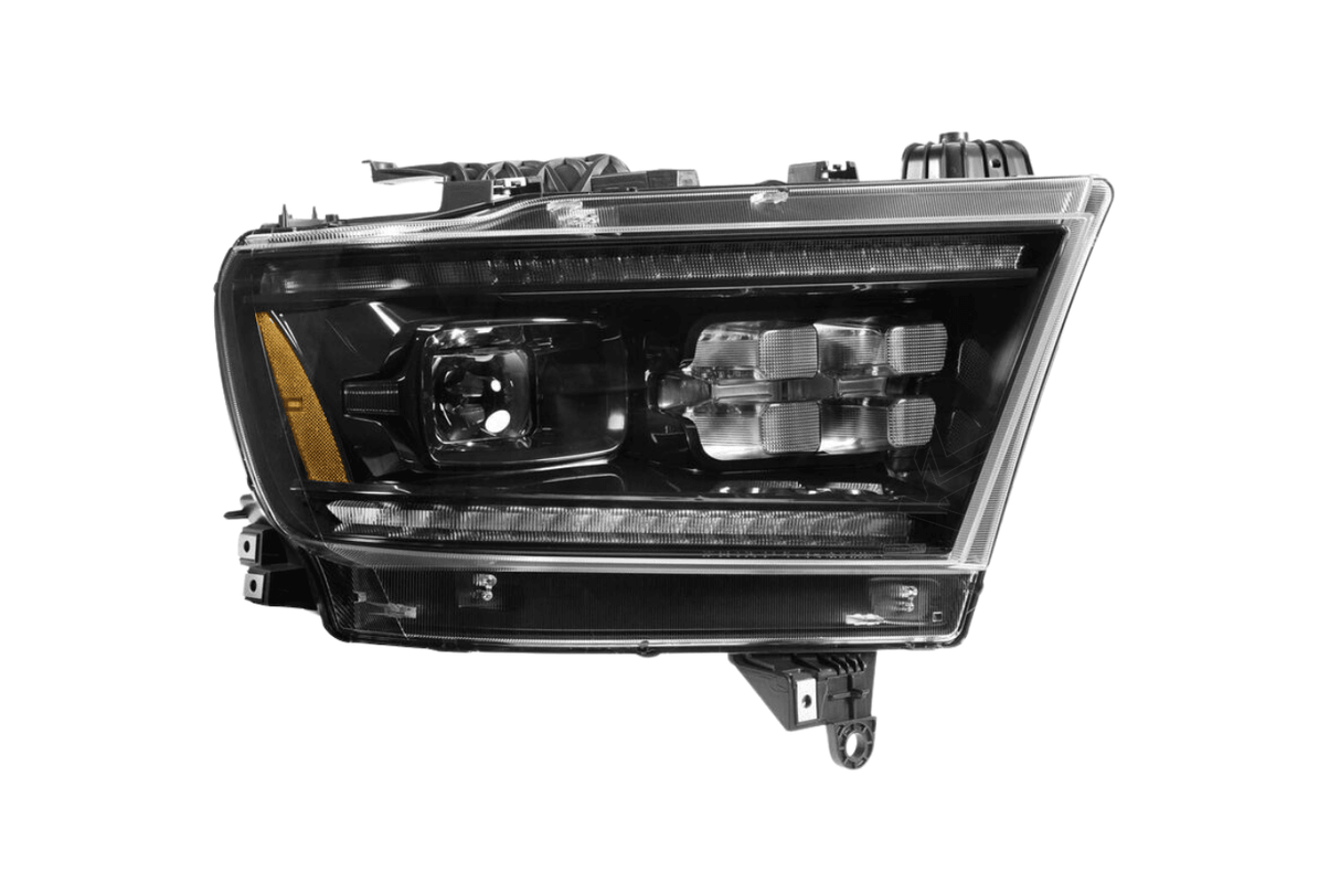 Dodge 1500 Ram Clear with Yellow DRL Infinite Series Led Headlights (2019 - 2022) - K2 Industries