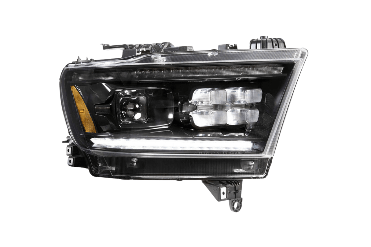 Dodge 1500 Ram Clear with Yellow DRL Infinite Series Led Headlights (2019 - 2022) - K2 Industries