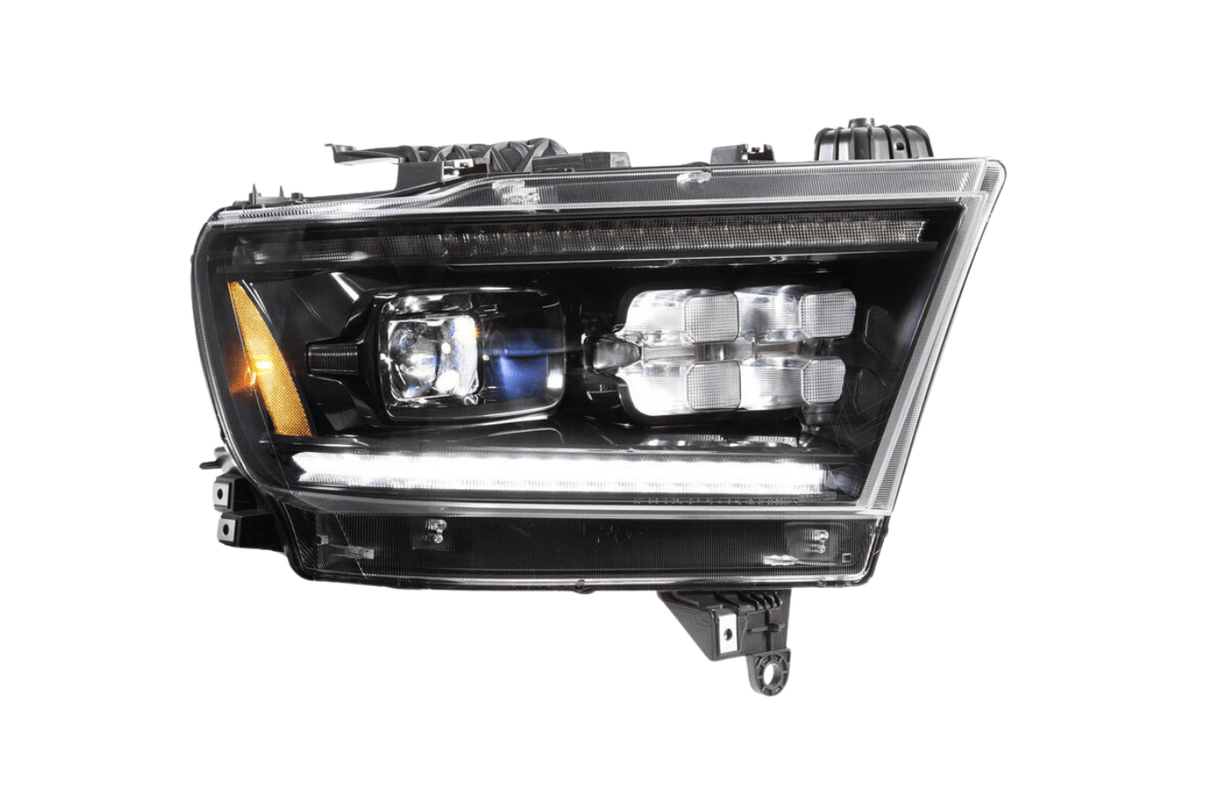 Dodge 1500 Ram Clear with Yellow DRL Infinite Series Led Headlights (2019 - 2022) - K2 Industries