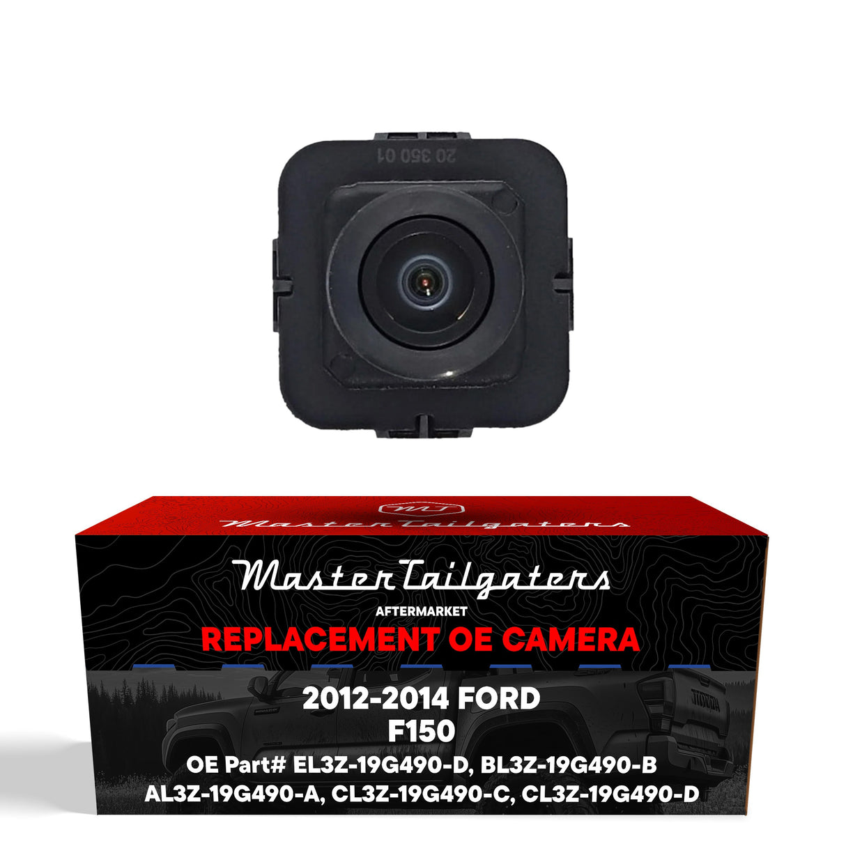 Ford F150 (2012-2014) OEM Replacement Backup Camera OE Part # EL3Z-19G490-D, BL3Z-19G490-B, AL3Z-19G490-A, CL3Z-19G490-C, CL3Z-19G490-D
