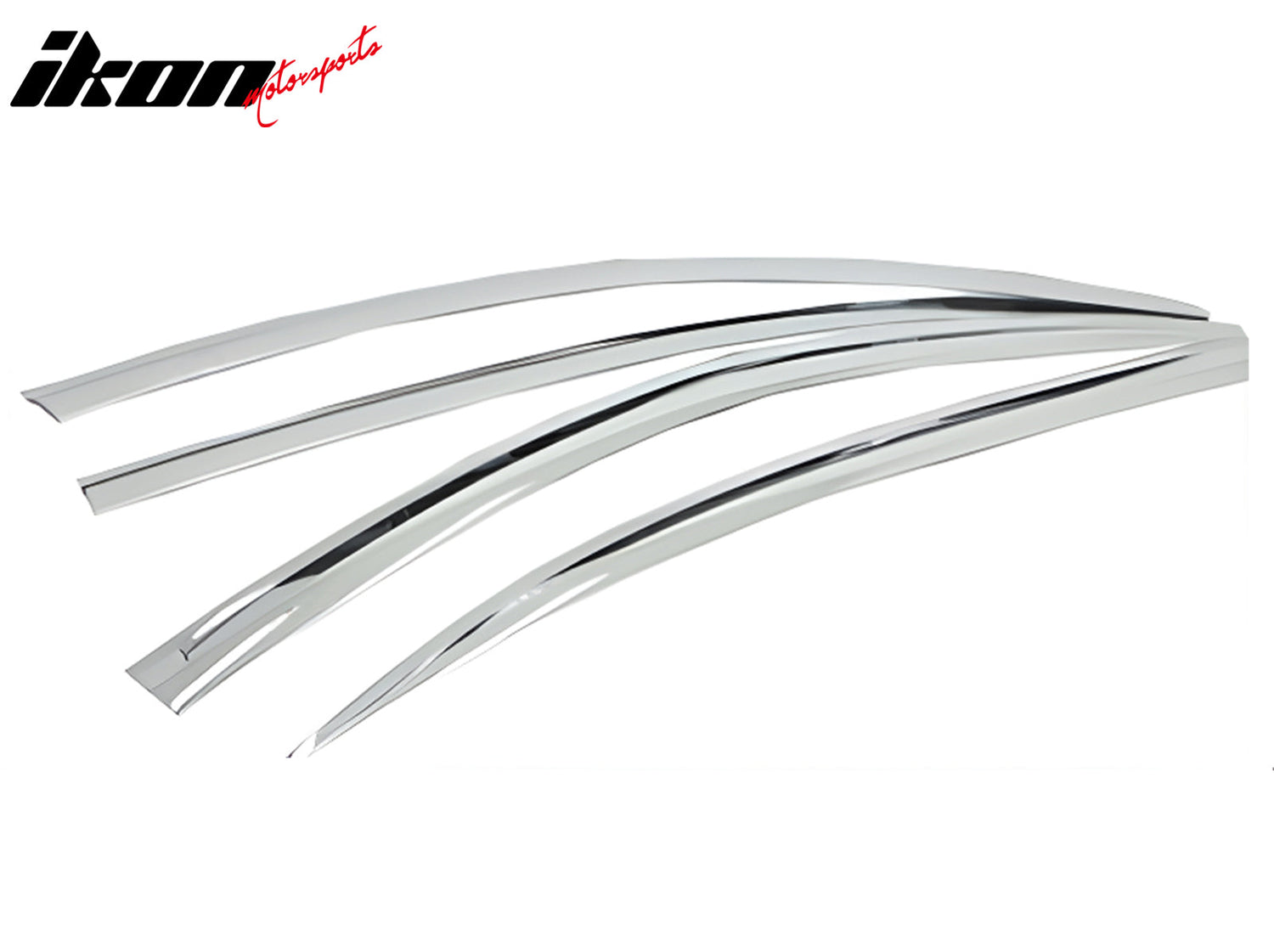 2013-2017 Honda Accord Sedan Chrome ABS Window Visors Tape On 4PCS