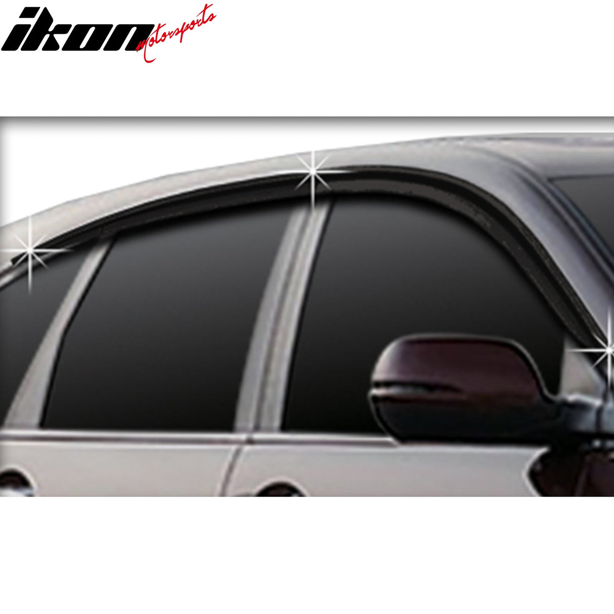 2012-2016 Honda CR-V Dark Smoke Window Visors Tape On Deflectors 6PCS