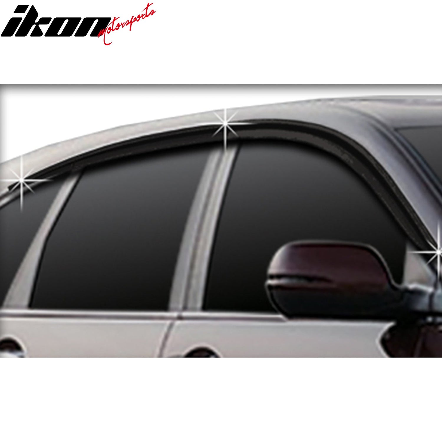 2012-2016 Honda CR-V Dark Smoke Window Visors Tape On Deflectors 6PCS