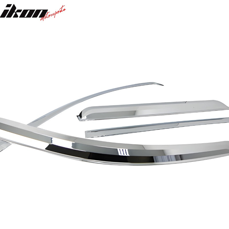 2011-2015 Kia Sorento Chrome Window Visors Rain Sun Guard ABS 4PCS