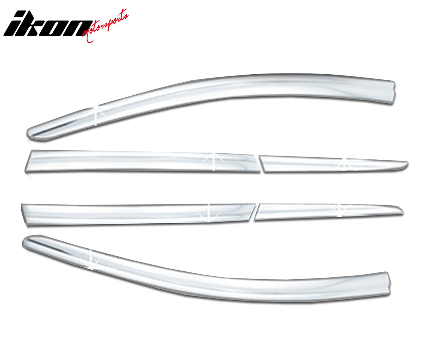 2015-2023 Nissan Murano Chrome Window Visors Tape On Deflectors 6PCS