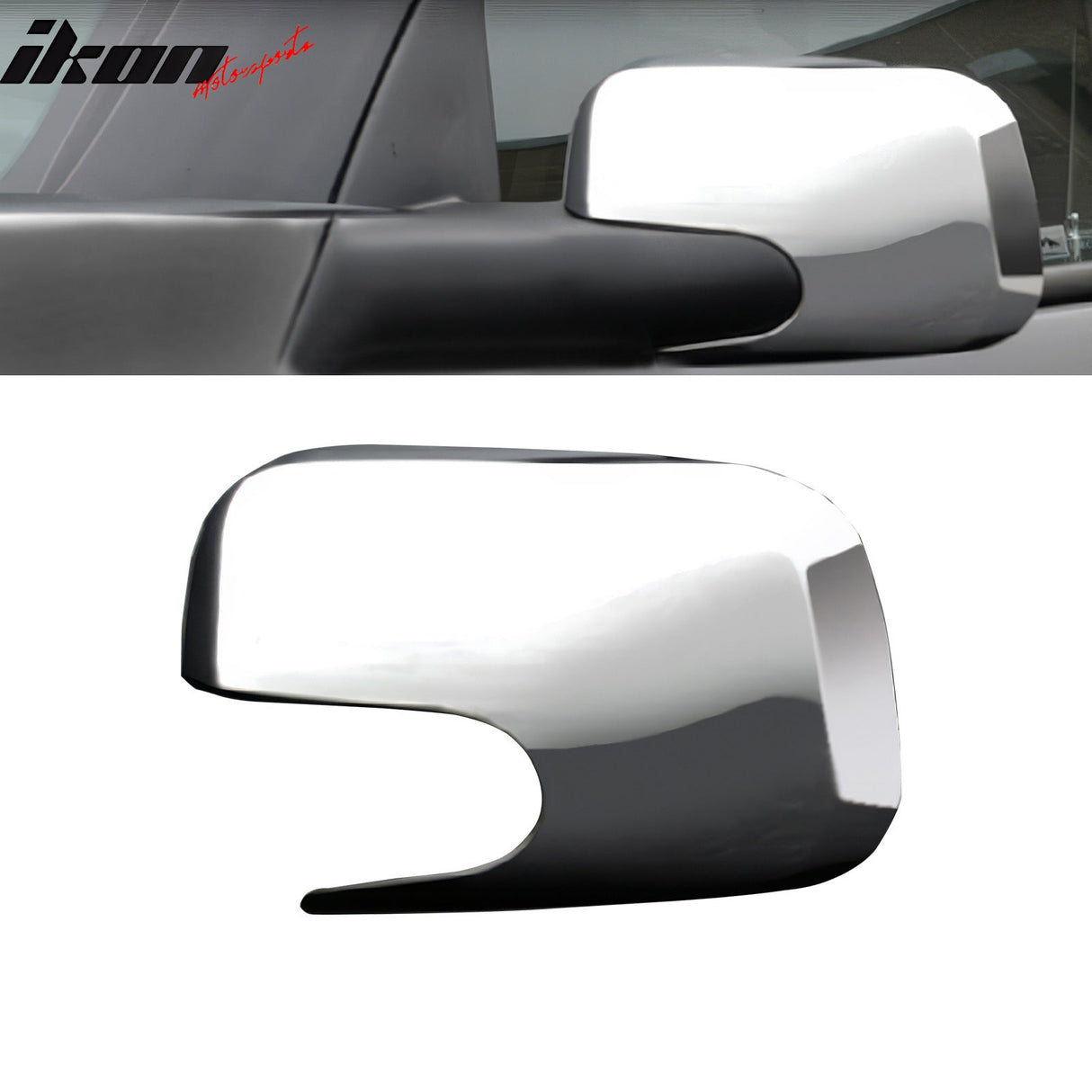 2006-2011 Chevy HHR Rear Side View Mirror Covers Caps Chrome ABS Pair