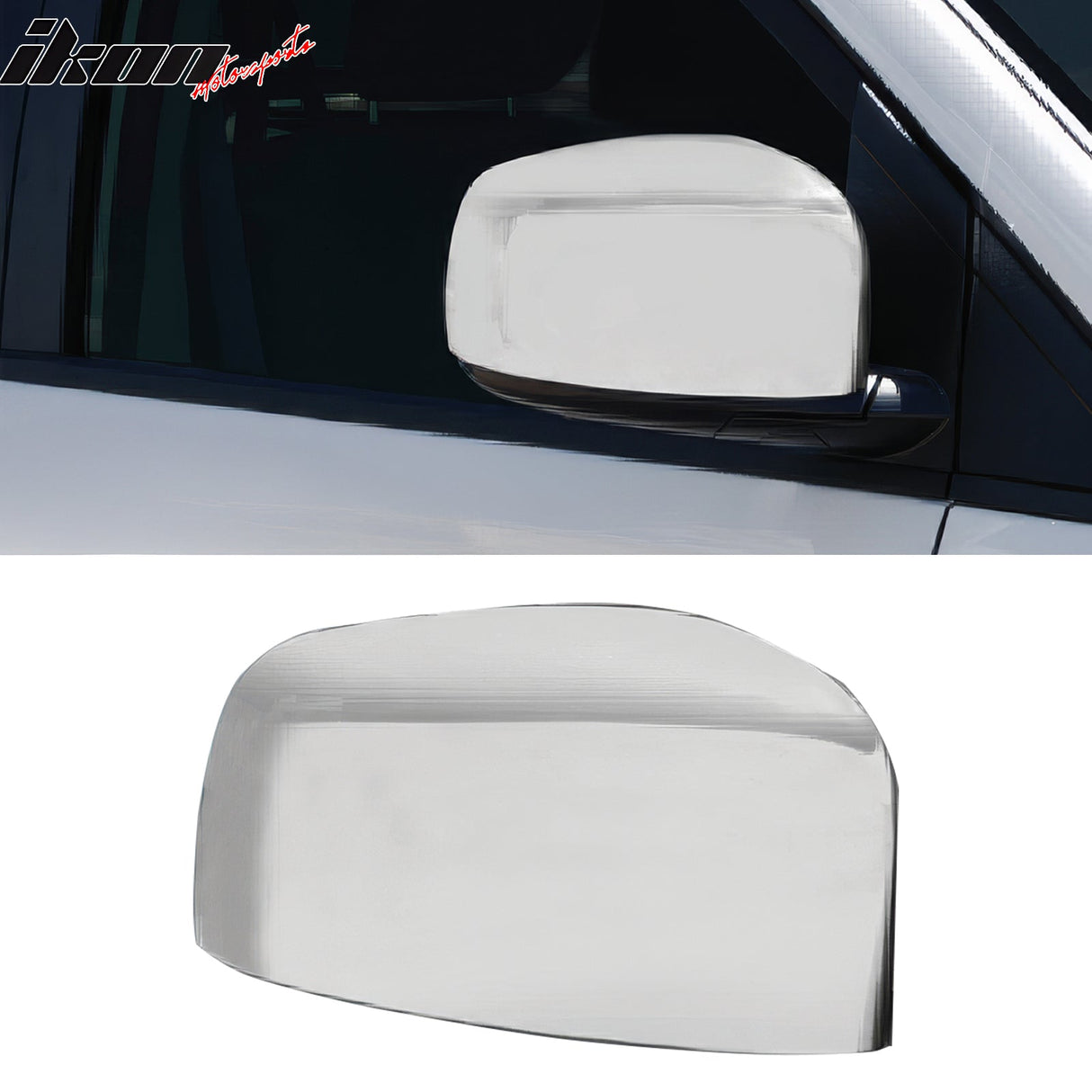 2008-2020 Chrysler Town Country Grand Caravan Mirror Covers ABS Chrome