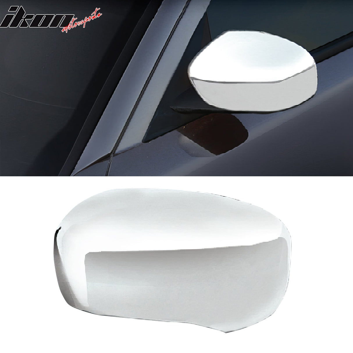 2005-2010 Chrysler 300 Charger Magnum Mirror Covers Overlay Chrome ABS