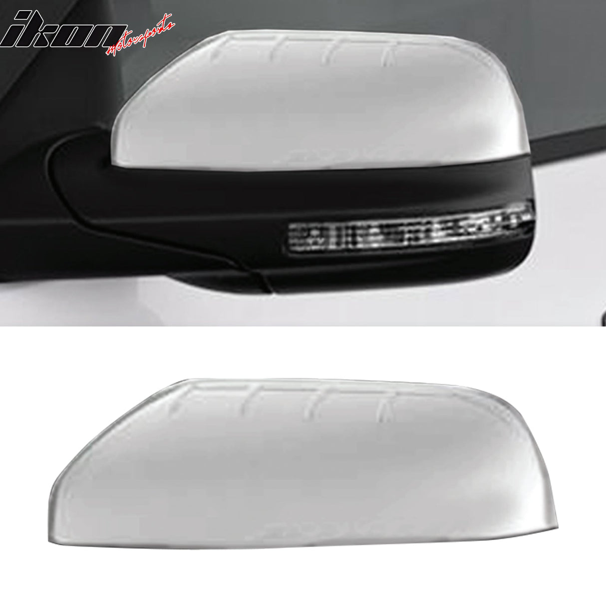 2011-2015 Ford Explorer Rear View Mirror Covers Cap Overlay Chrome ABS