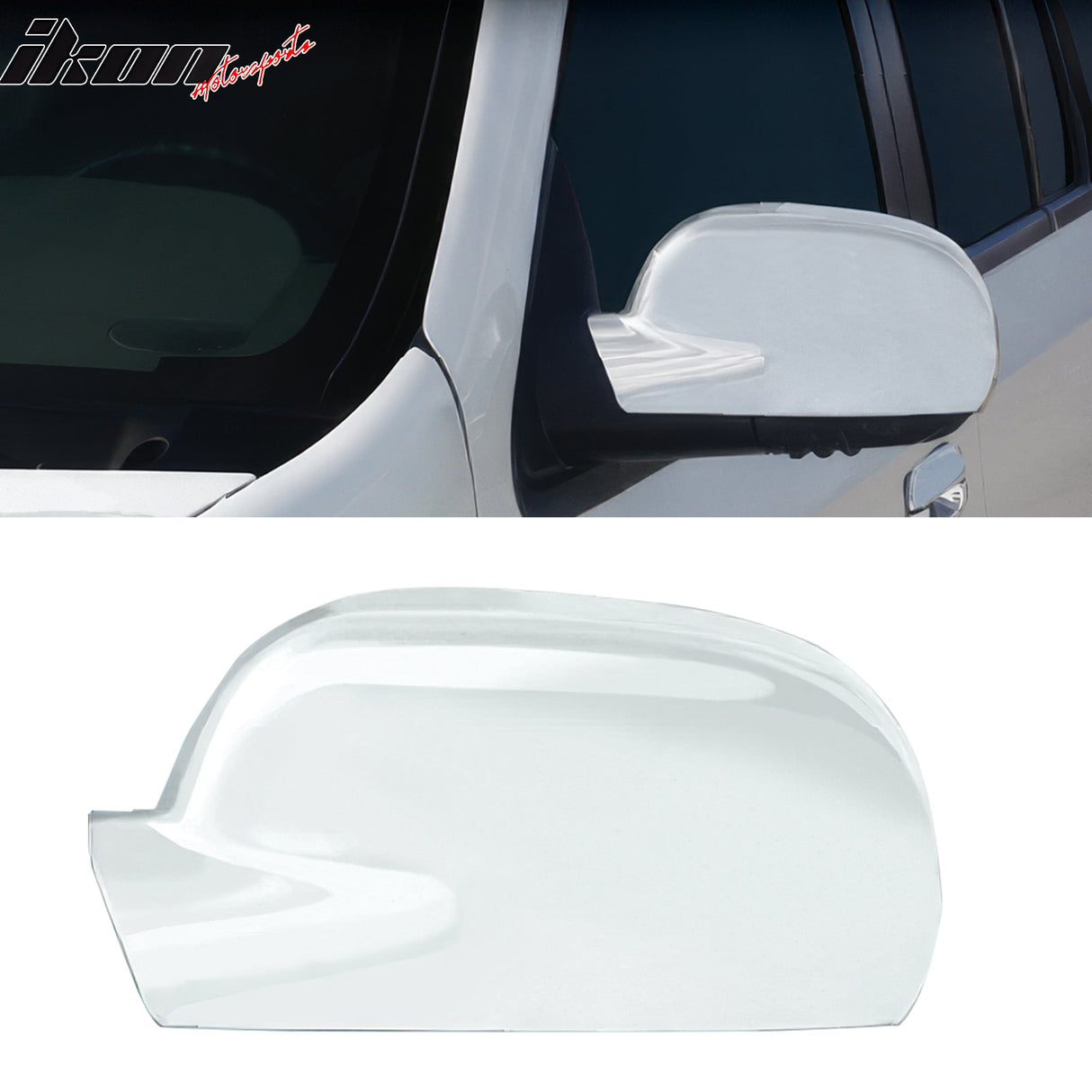 2002-2009 Trailblazer GMC Envoy Ascender Bravada Mirror Cap Chrome ABS