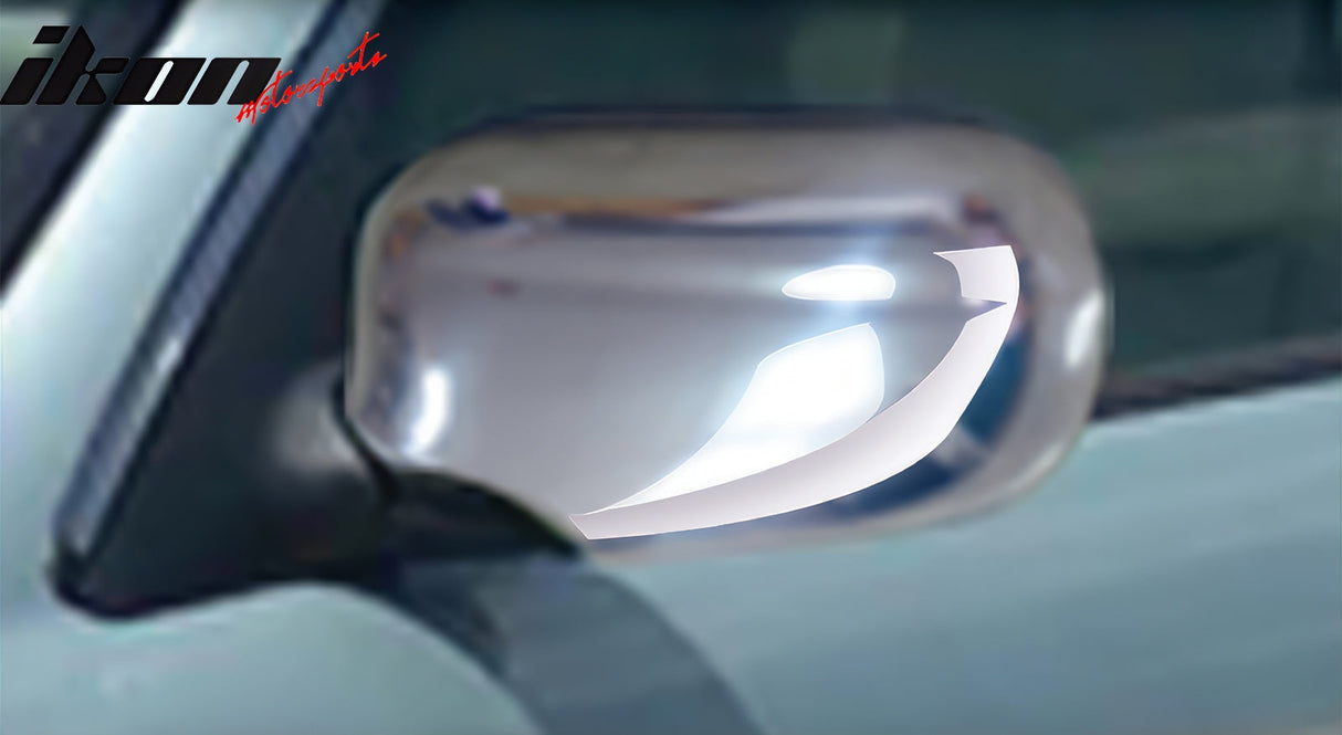 2000-2002 Jaguar S-Type Rear Side View Mirror Covers Caps Chrome ABS