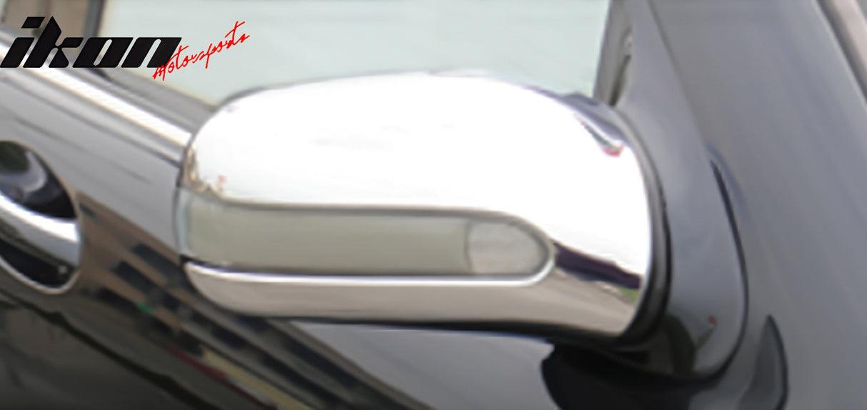 2000-2004 Benz CL-Class W215 Rearview Mirror Cover Overlay Chrome ABS