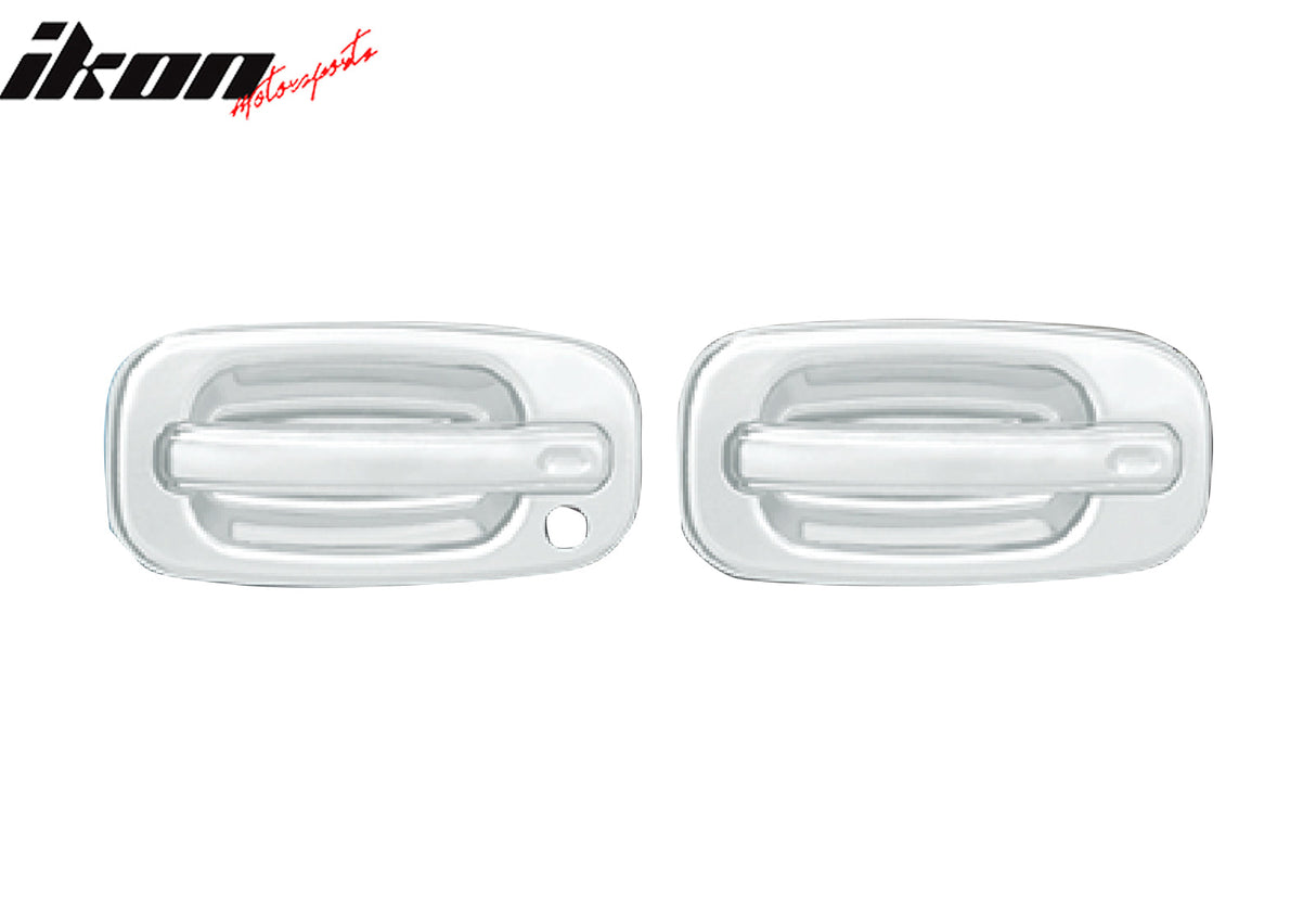 2002-2006 Chevy Avalanche Silverado 4PCS Door Handle Cover W/1-Keyhole