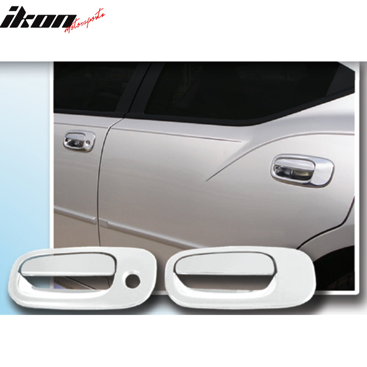 2006-2010 Dodge Charger 4PCS Chrome Door Handle Cover W/1-Keyhole ABS