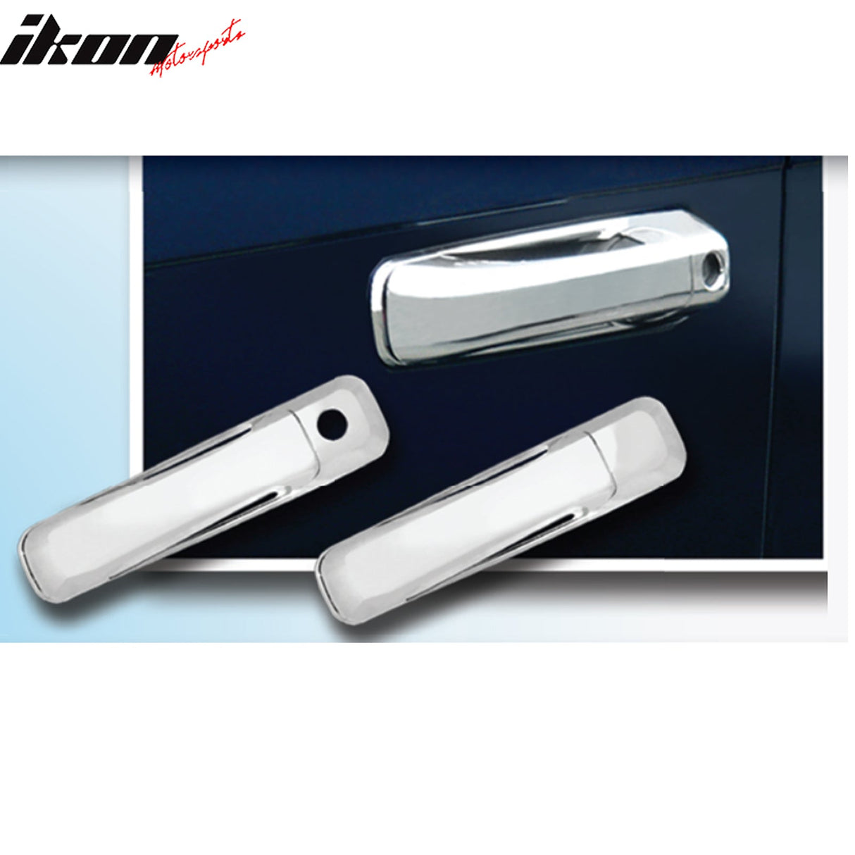2006-2011 Jeep Commander 4PCS Chrome Door Handle Cover W/1-Keyhole ABS