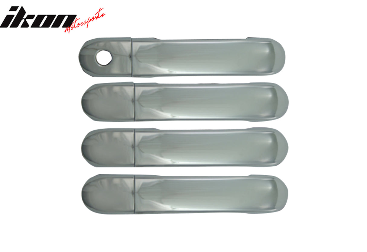 2007-2012 Nissan Versa 4PCS Chrome Door Handle Cover W/1-Keyhole ABS
