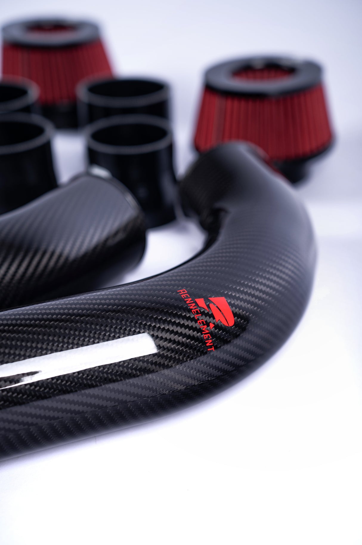 RENNELEMENT G90/G99 M5 3.5” Dry Carbon Fiber Front Mount Intake System