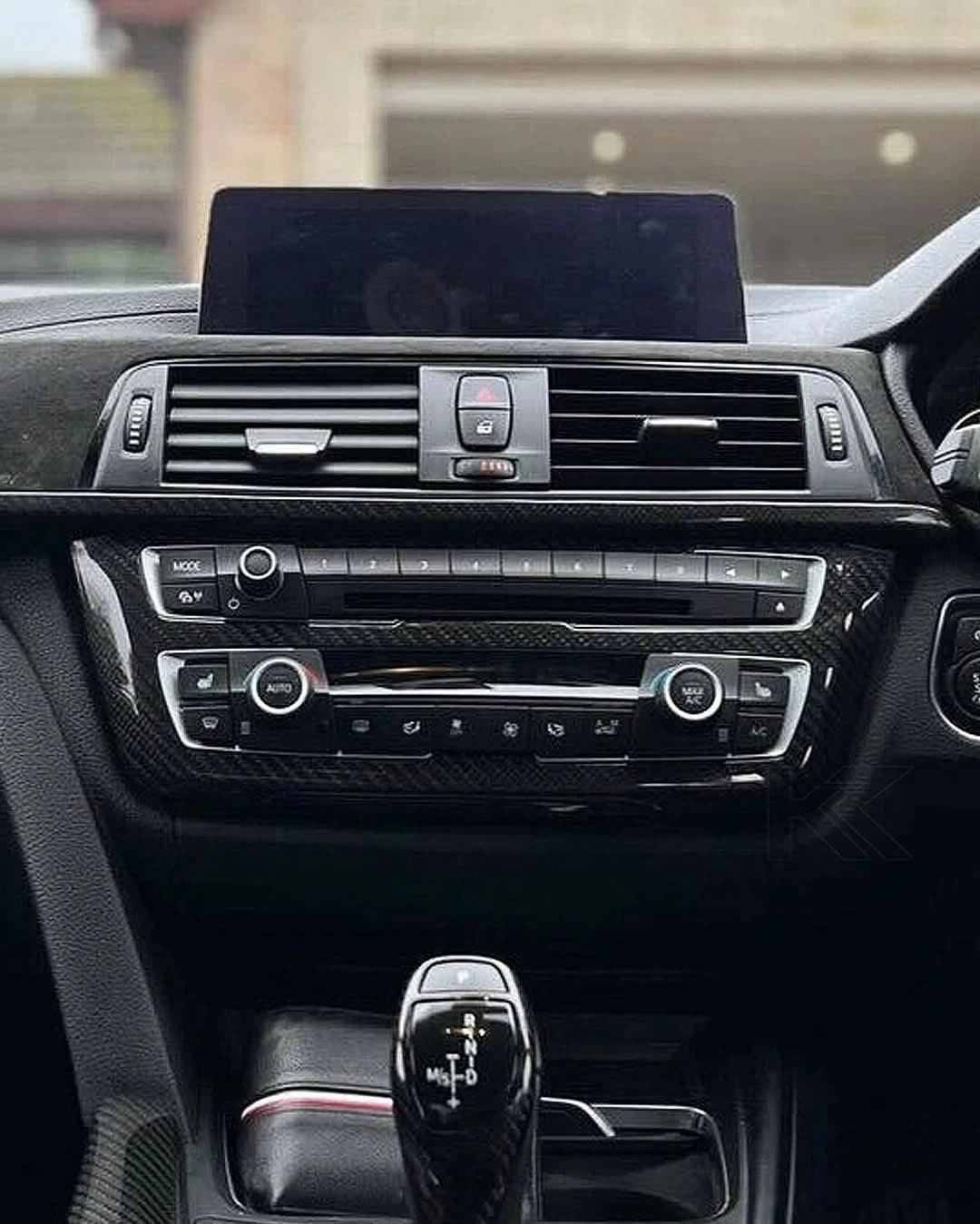 BMW 3 Series F30 Carbon Fiber Radio Cover Trim (2011 - 2019) - K2 Industries