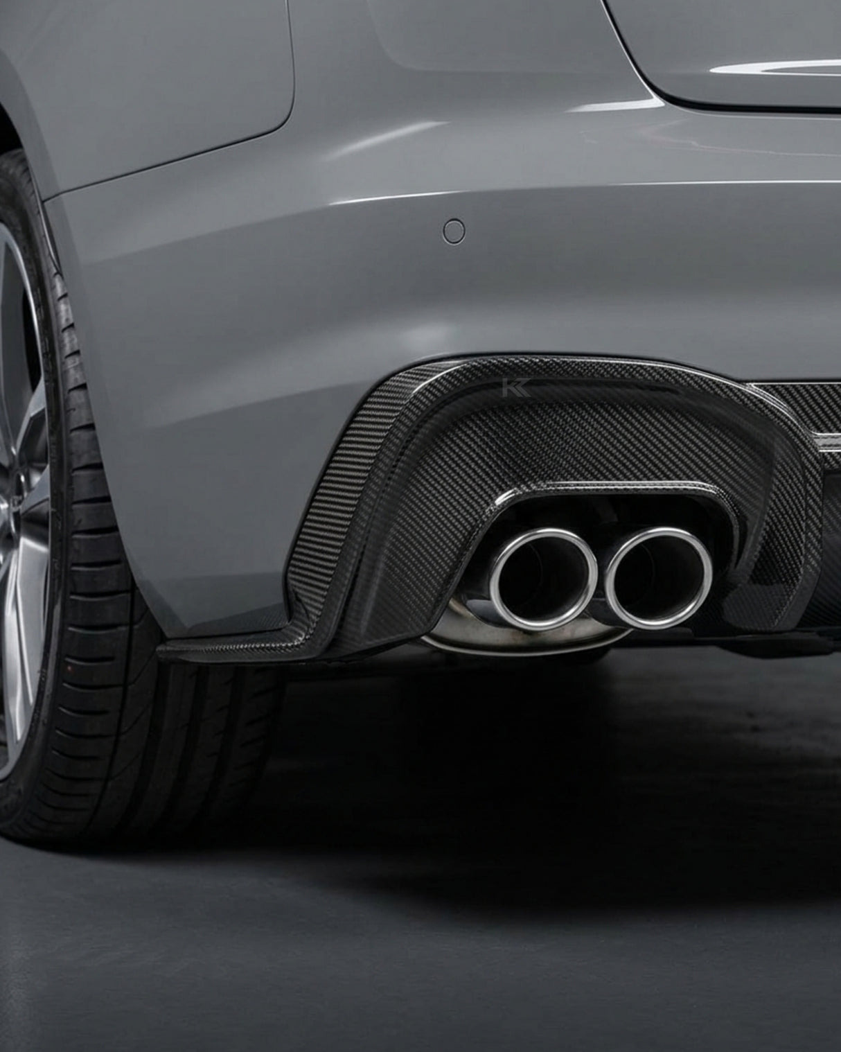 2020–2021 Audi A4 S-Line / S4 B9 Rear Diffuser – Pre-Preg Dry Carbon Fiber