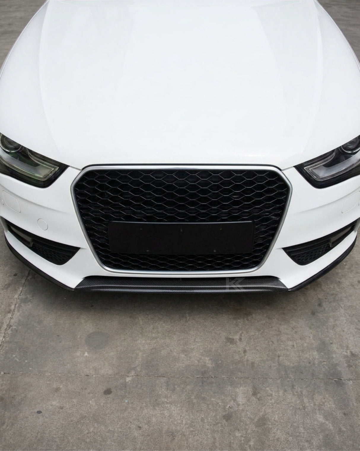 2016–2021 Audi A4 B9 Front Bumper Lip Splitter – Carbon Fiber