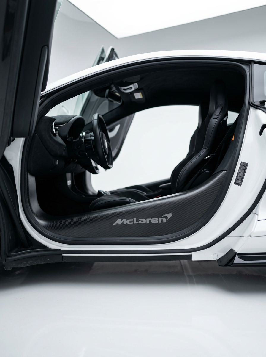 McLaren GT Dry Carbon Fiber Door Sill Trims 2019+ Pair