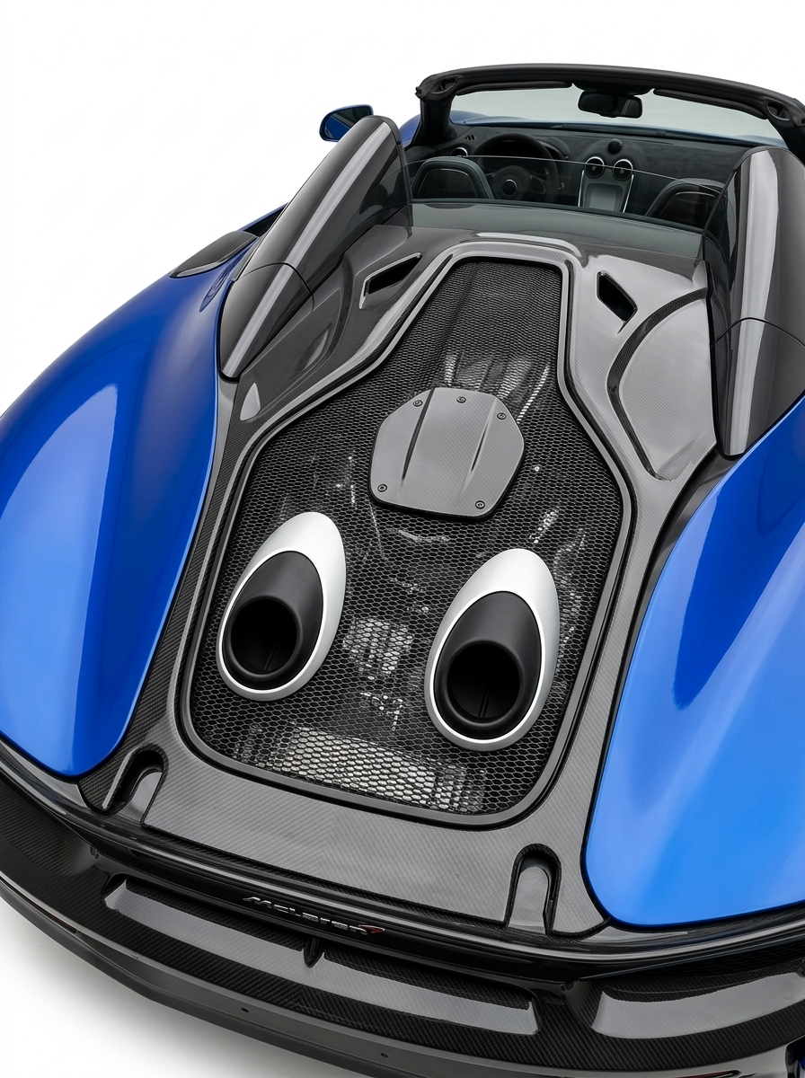 2015-2019 McLaren 540C 570S 600LT Engine Cover - Dry Carbon Fiber