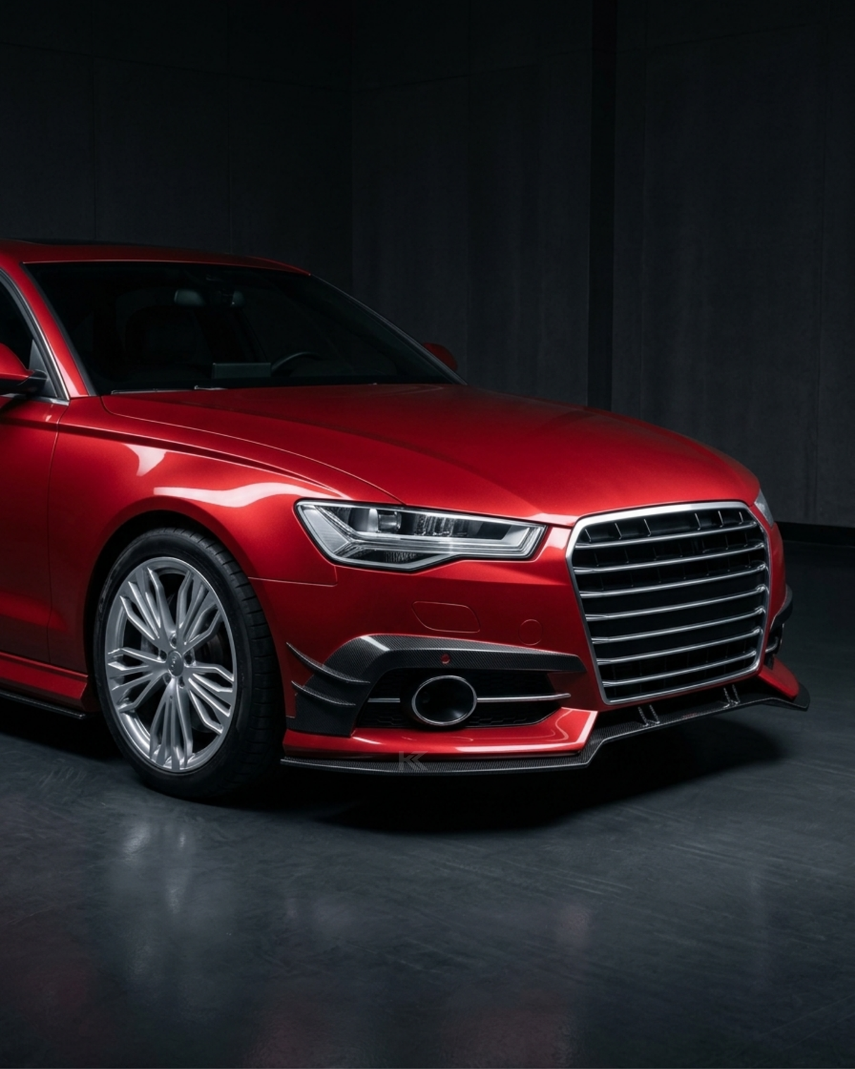2016–2018 Audi A6 S-Line / S6 C7.5 Sedan Front Bumper Lip Splitter – Carbon Fiber