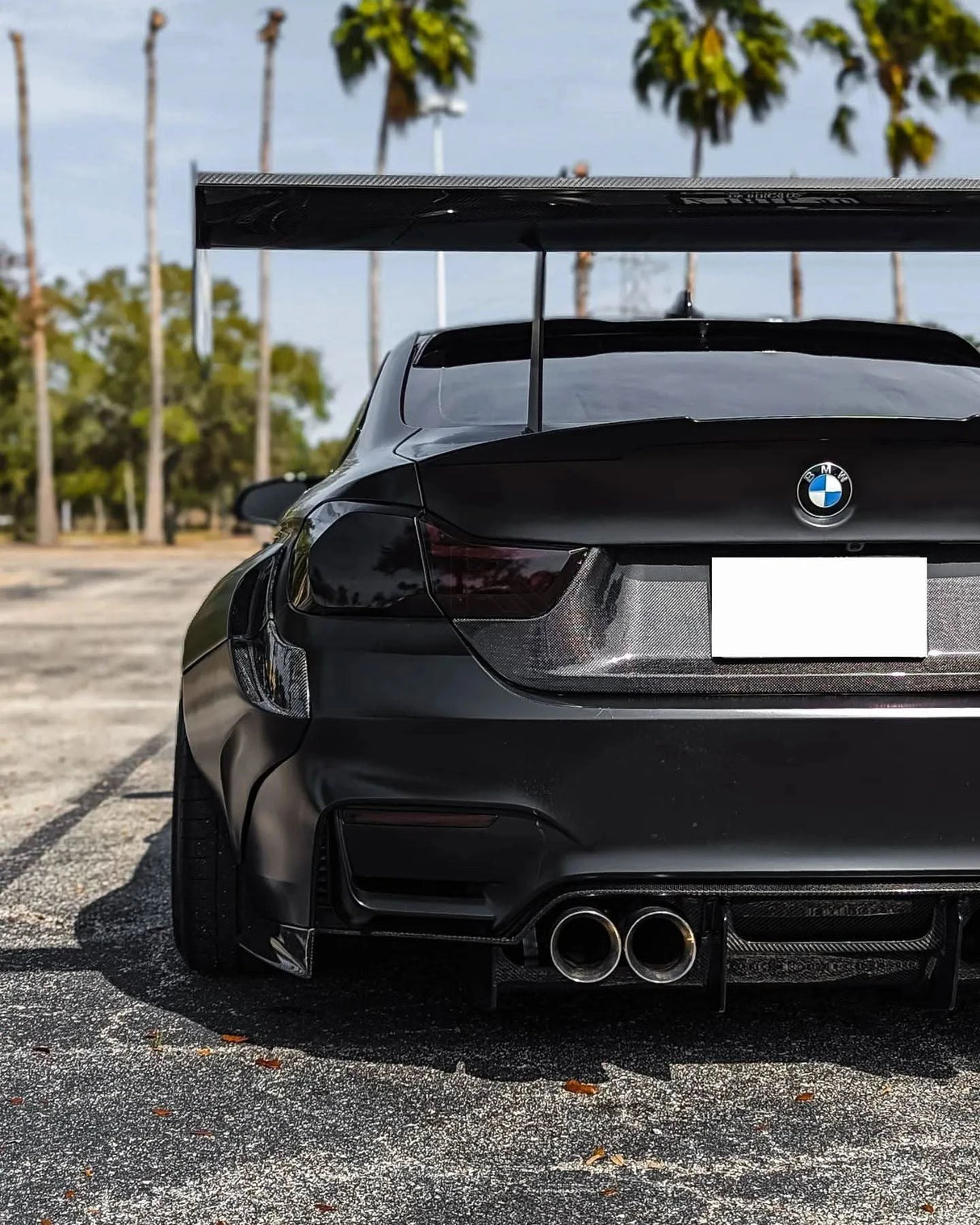 BMW 3 Series F80 F82 M3 M4 PSM Style Carbon Fiber Rear Diffuser Under Tray (2015 - 2020) - K2 Industries