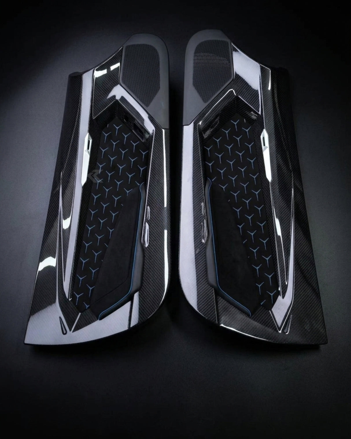 2011–2019 Lamborghini Aventador SVJ Style Door Panels – Dry Carbon Fiber