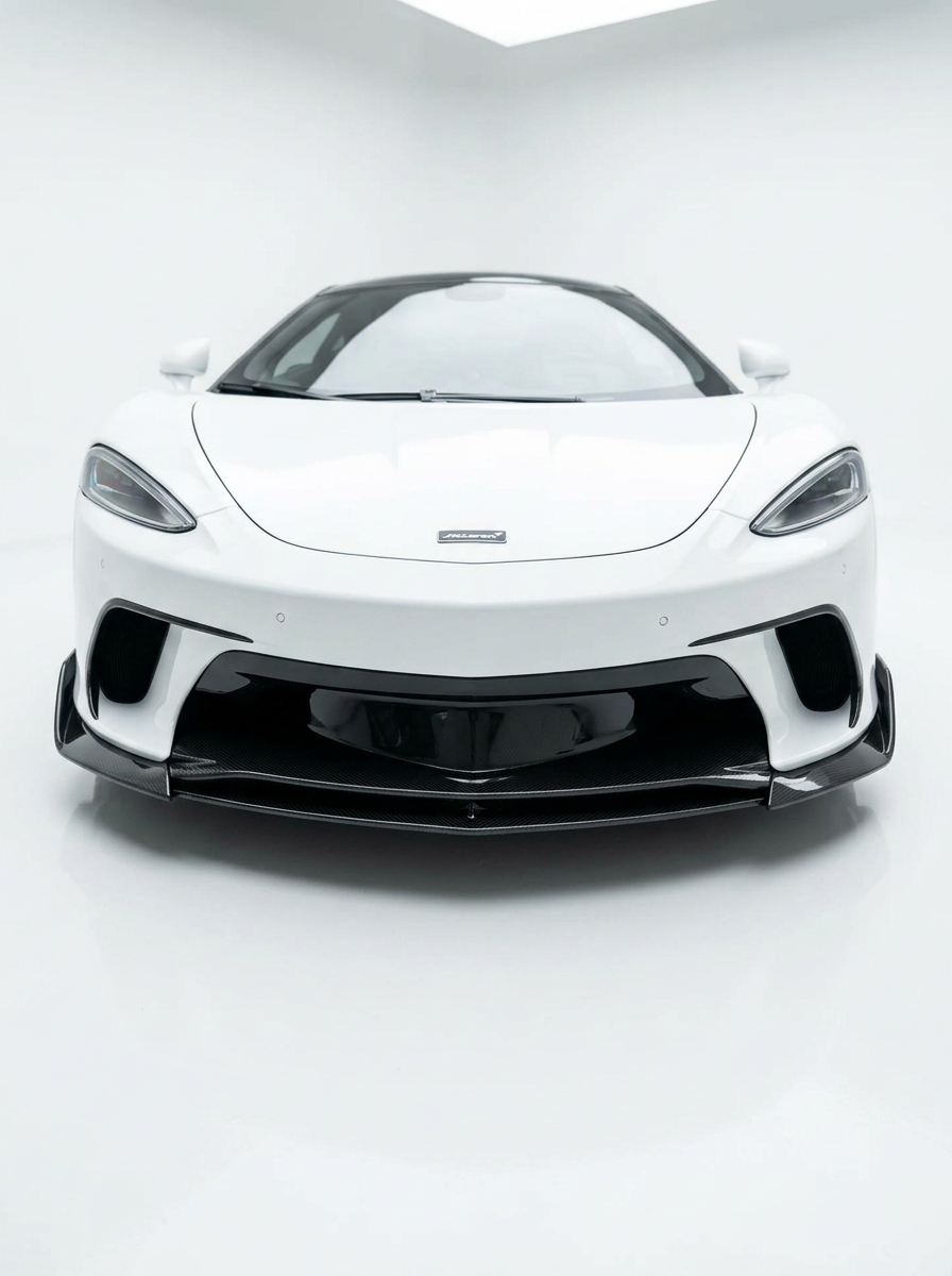McLaren GT Dry Carbon Fiber Front Bumper Lip Splitter 2019+ Bolt-On Body Kit