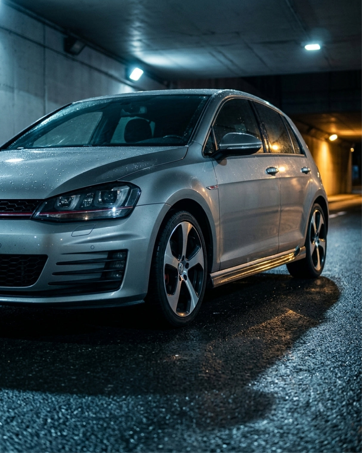 2014–2016 Volkswagen Golf GTI MK7 Side Skirt Extensions – Carbon Fiber