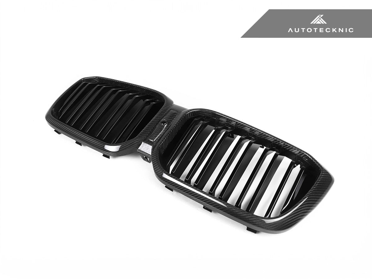 AutoTecknic Dry Carbon Fiber Dual-Slats Front Grille Set - F97 X3M LCI | F98 X4M LCI