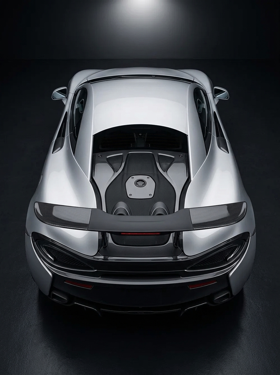 2014-2019 McLaren 540C 570S 570GT 600LT 625C 650S 600LT Style Rear Wing - Dry Carbon Fiber