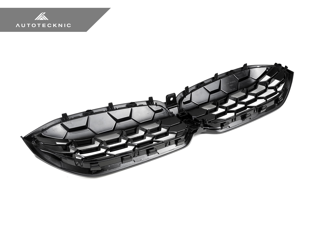 AutoTecknic Gloss Black Honeycomb Front Grille - G20 3-Series LCI