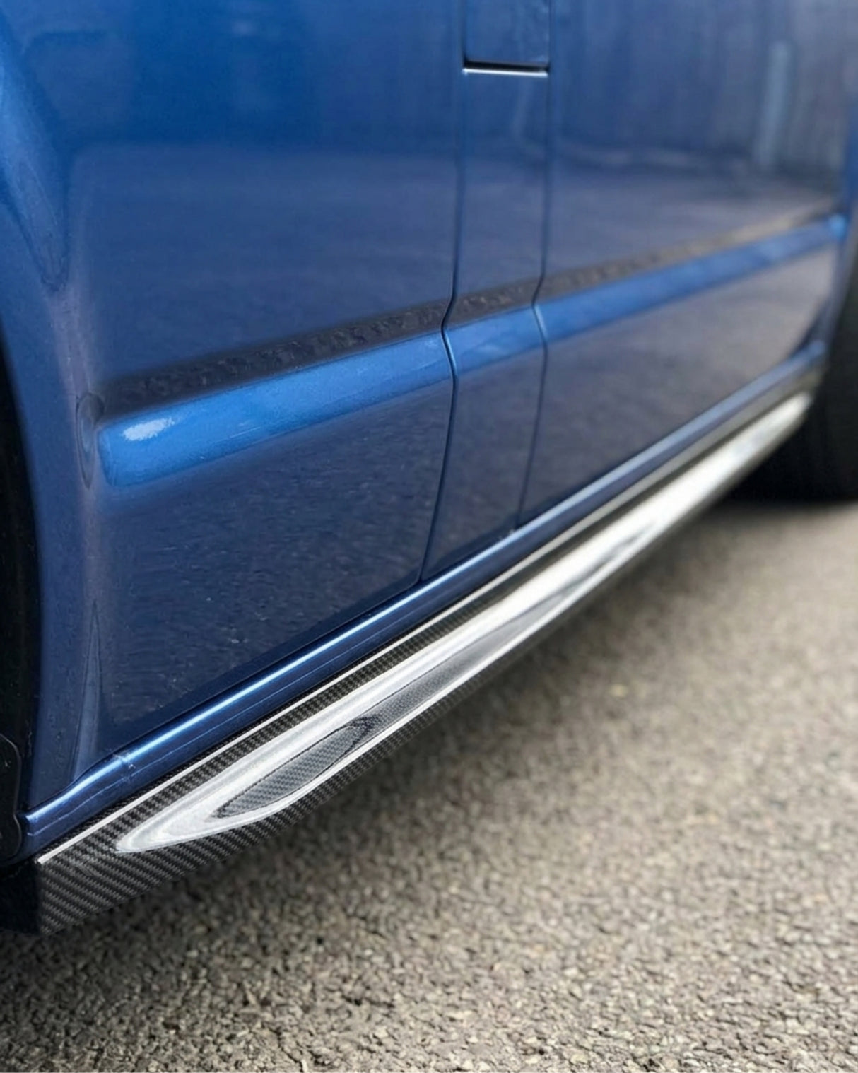 2015–2020 Volkswagen Transporter / Multivan / Caravelle T6 Side Skirt Extensions – Carbon Fiber