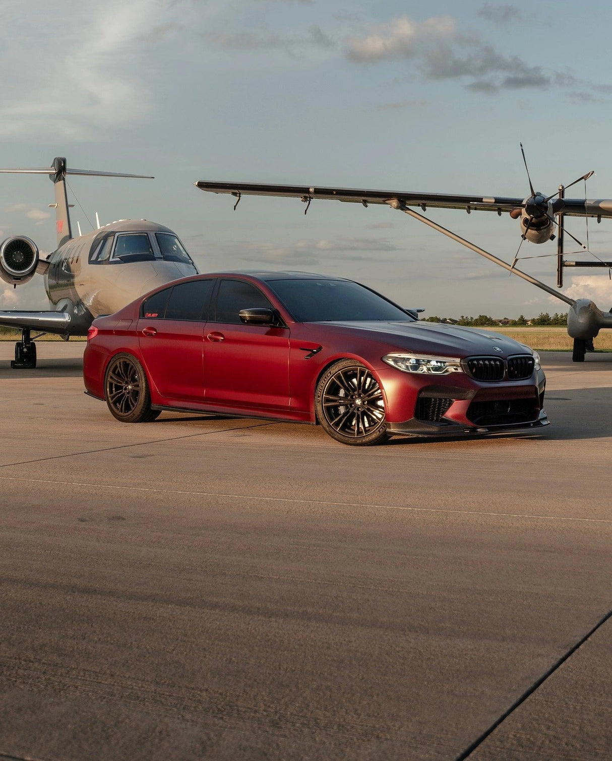 BMW 5 Series F90 M5 3D Style Carbon Fiber Front Lip (2018 +) - K2 Industries