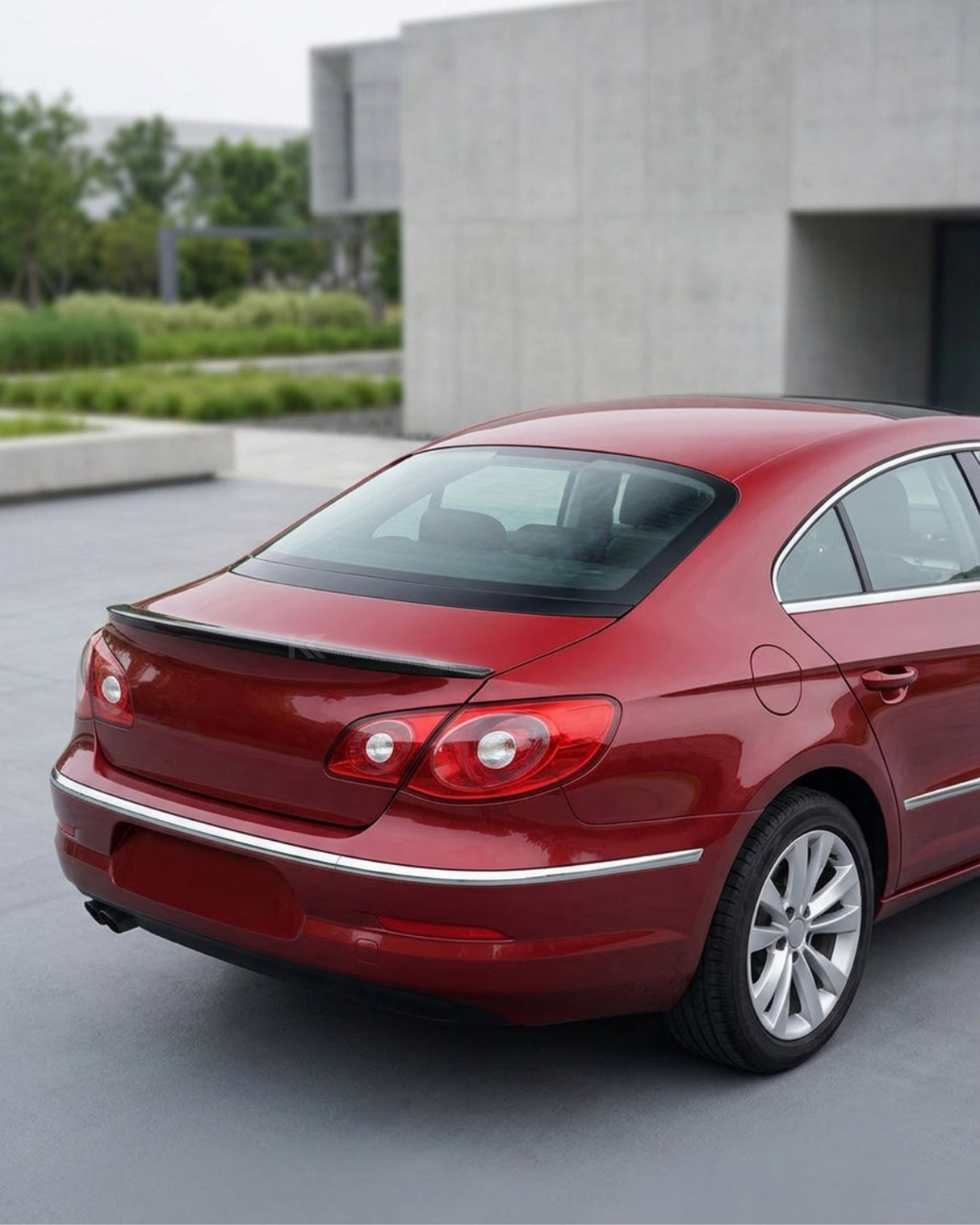 2008–2012 Volkswagen Passat CC Ducktail Style Rear Trunk Spoiler – Carbon Fiber
