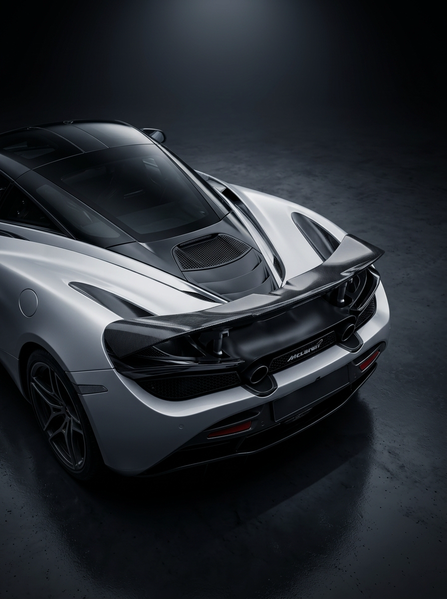 McLaren 720S Spider Dry Carbon Fiber Rear Spoiler Wing 765LT Style 2017 - 2019