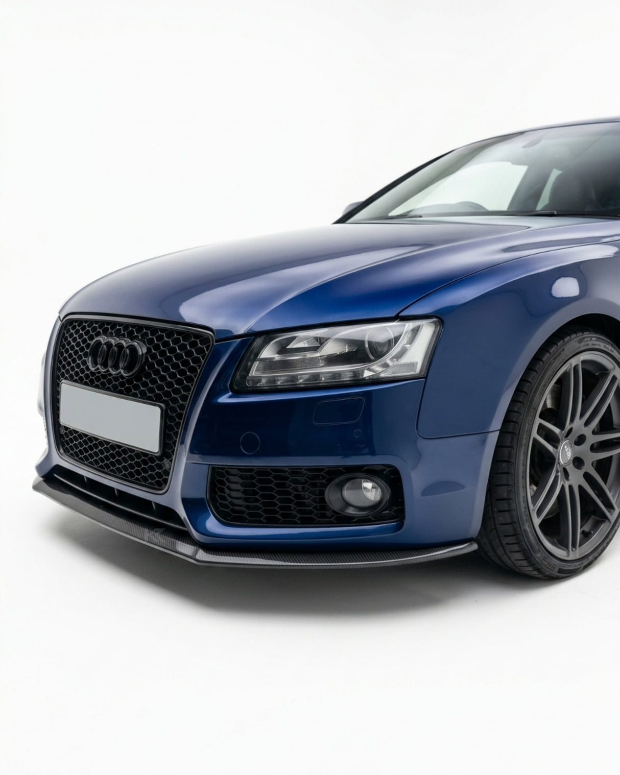 2009–2010 Audi A5 S-Line / S5 B8 Front Lip – Carbon Fiber