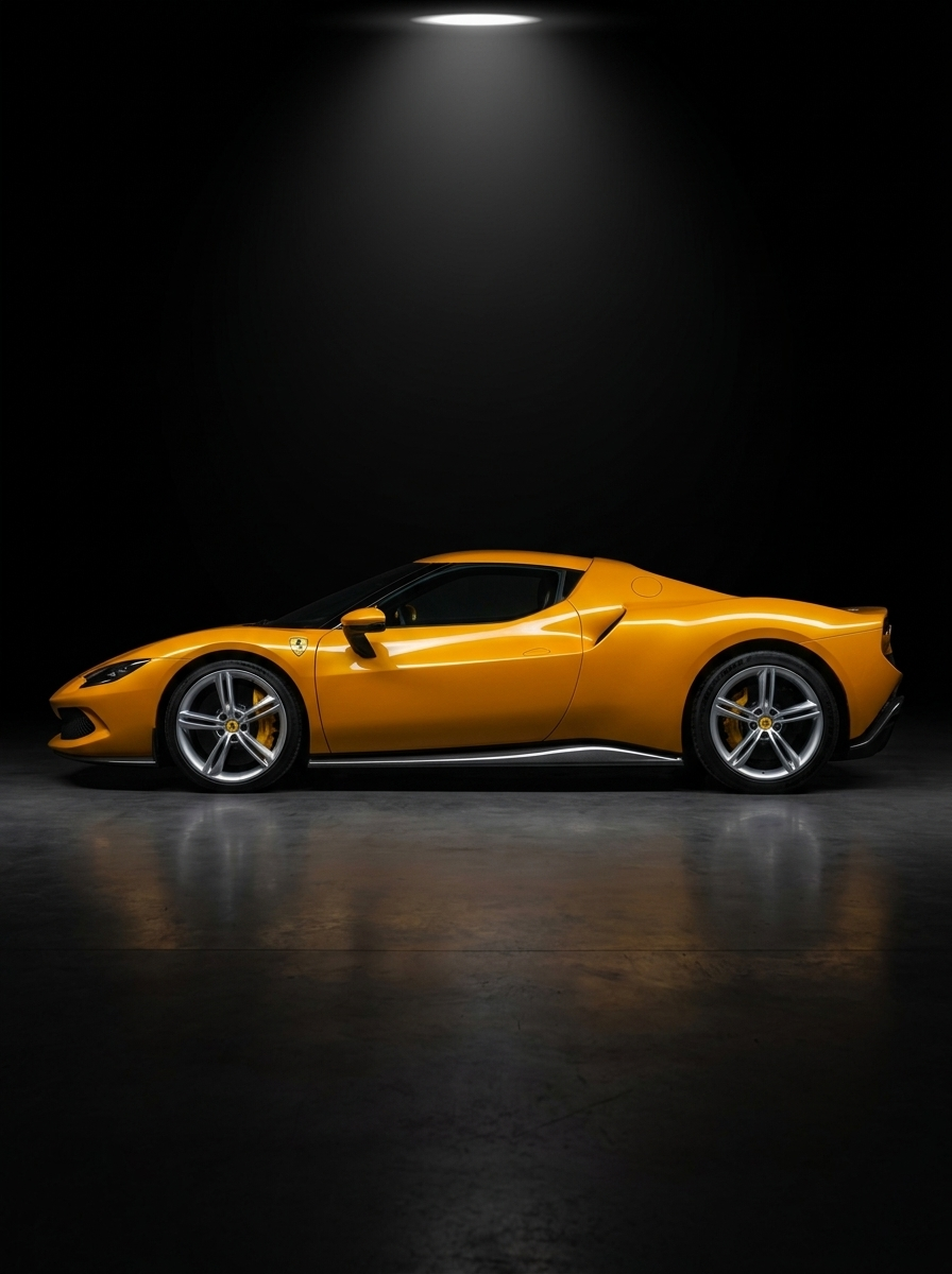 2021+ Ferrari 296 GTB OEM Style Side Skirts - Dry Carbon Fiber