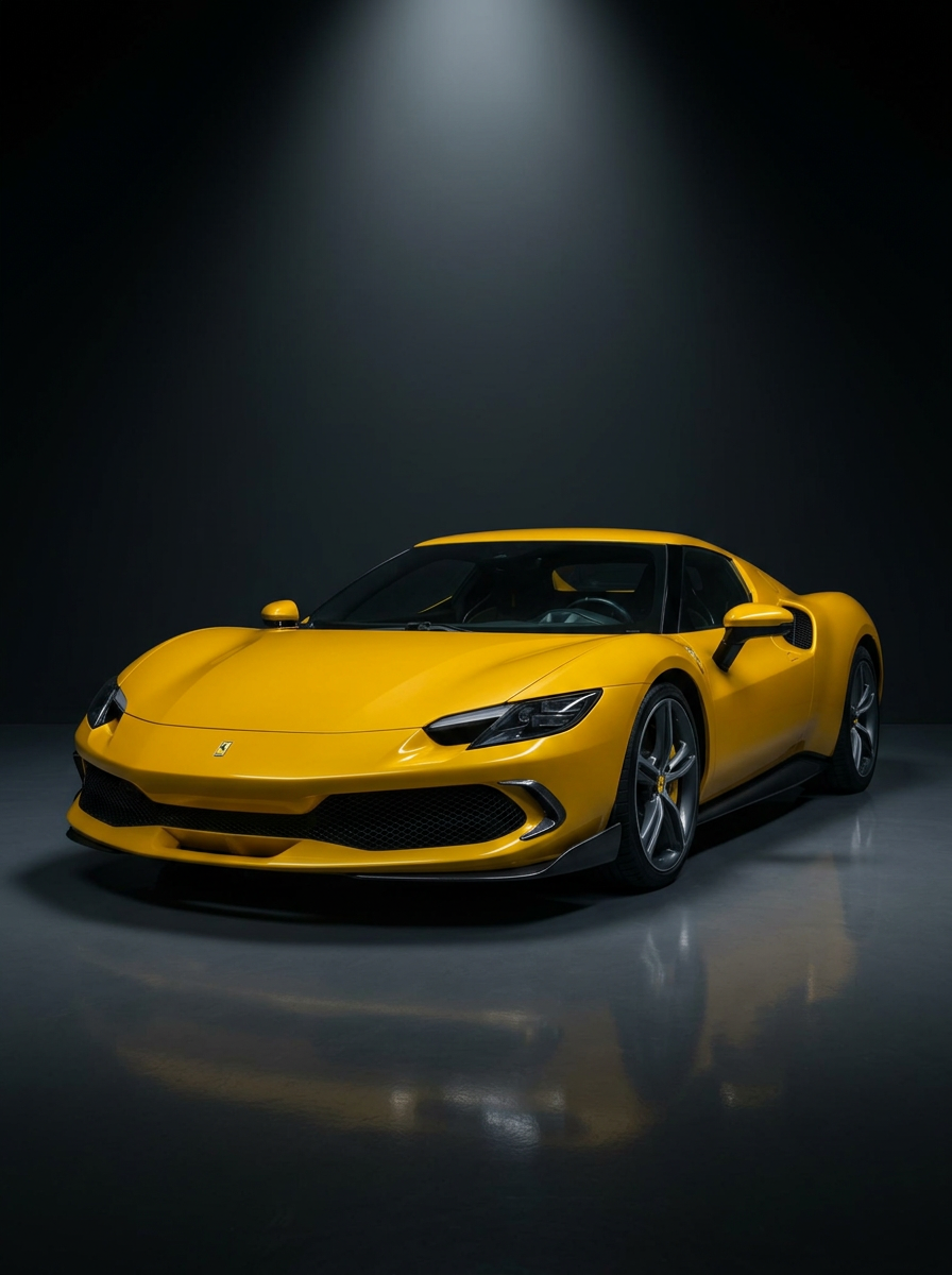 2022+ Ferrari 296 GTB Bolt-On Front Corner Guards - Dry Carbon Fiber