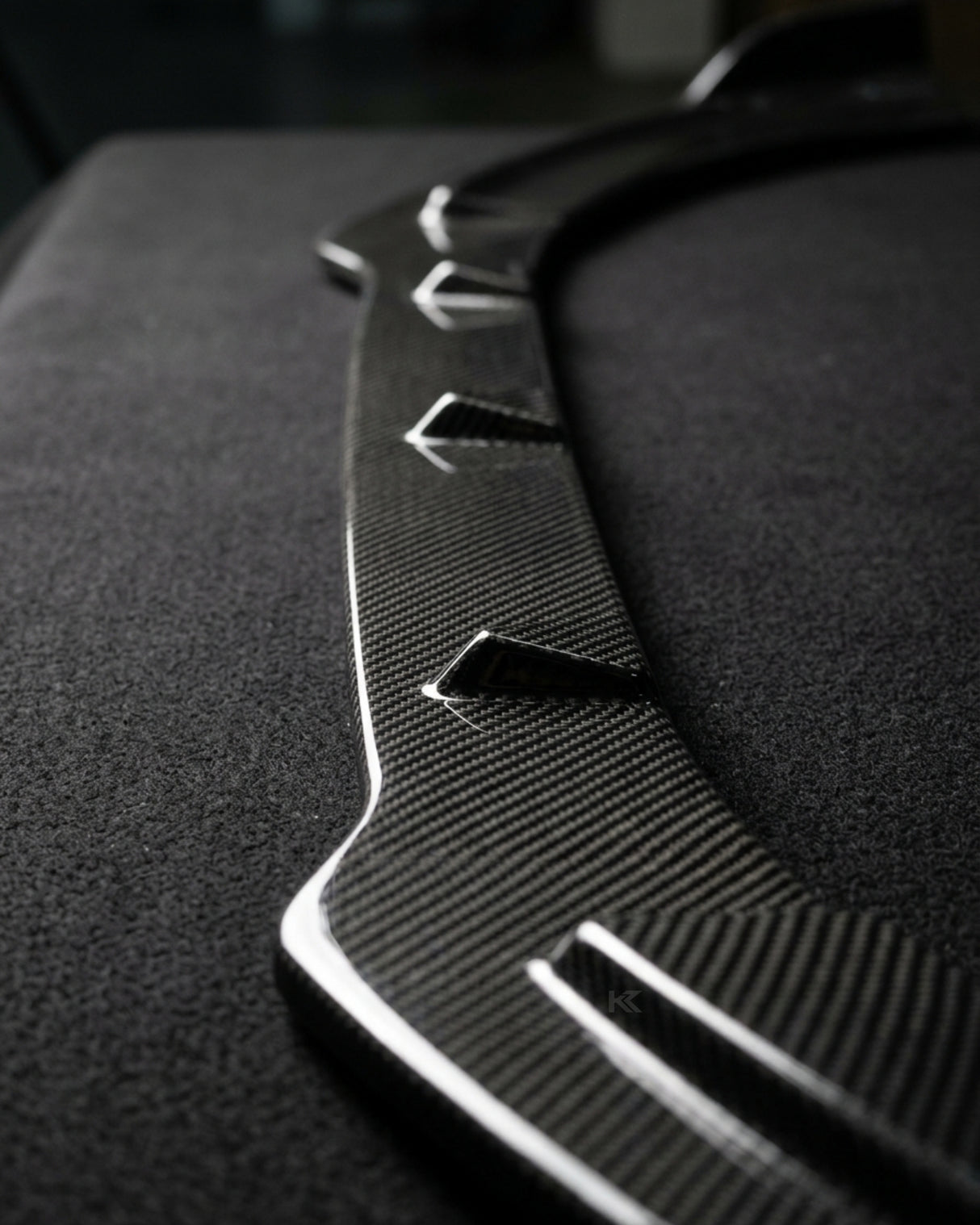 2014–2015 Audi A3 S-Line 8V Hatchback Front Lip Splitter – Carbon Fiber