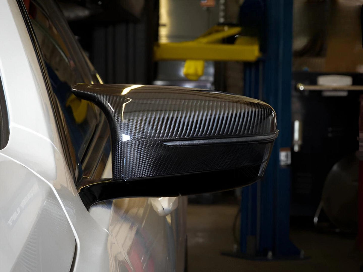 BMW 5 Series F90 M5 M Style Carbon Fiber Side Mirror Cover (2018+) - K2 Industries