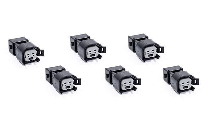 6x USCAR EV6 & EV14 Female to EV1 Male Fuel Injector Connectors Adapters VW AUDI