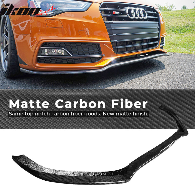 2013-2017 Audi S5 A5 S-Line JPM Front Bumper Lip Spoiler Carbon Fiber