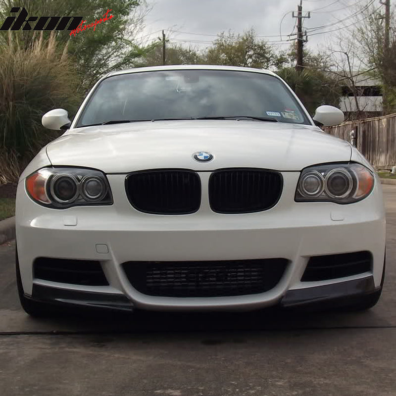 2008-2013 BMW E82 E88 MT M Sport Only Front Bumper Lip Carbon Fiber