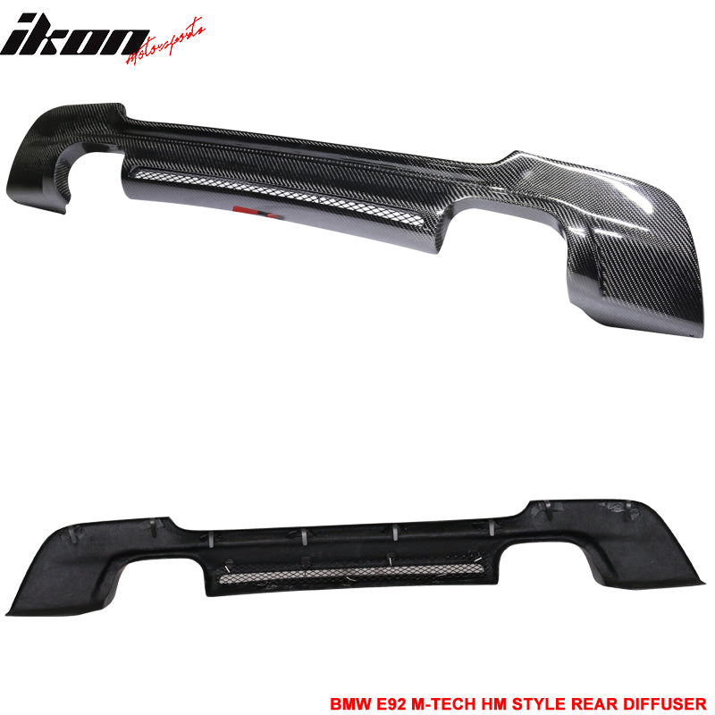Fits 07-13 BMW 3-Series E92 MSport HM Rear Bumper Diffuser CF CF